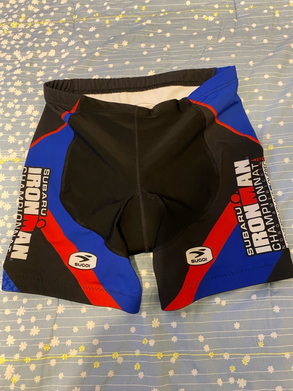 SUGOI Black, Blue & Red Ironman Subaru Triathlon Shorts
